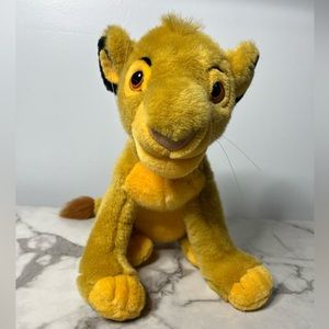 VINTAGE DISNEY STORE THE LION KING SIMBA PLUSH TOY